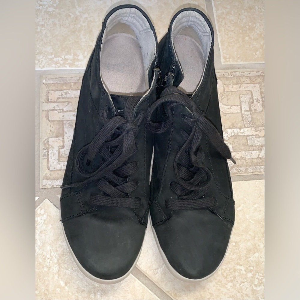 DANSKO black onyx milled Nubuck suede ankle boots sneakers womens size 40 9.5 9 - Picture 14 of 16
